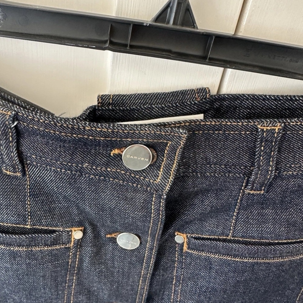 CARVEN PARIS Dark Denim Jean Skirt | FR 38 US 6 - Picture 9 of 15